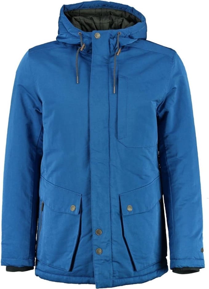 Cast Iron - Heren Jas winter Mountaineer Parka - Blauw - Maat S