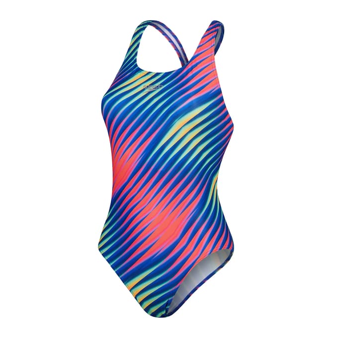 Dames zwempak uit 1 stuk Speedo End+ Allov Dig Lattice Powerback