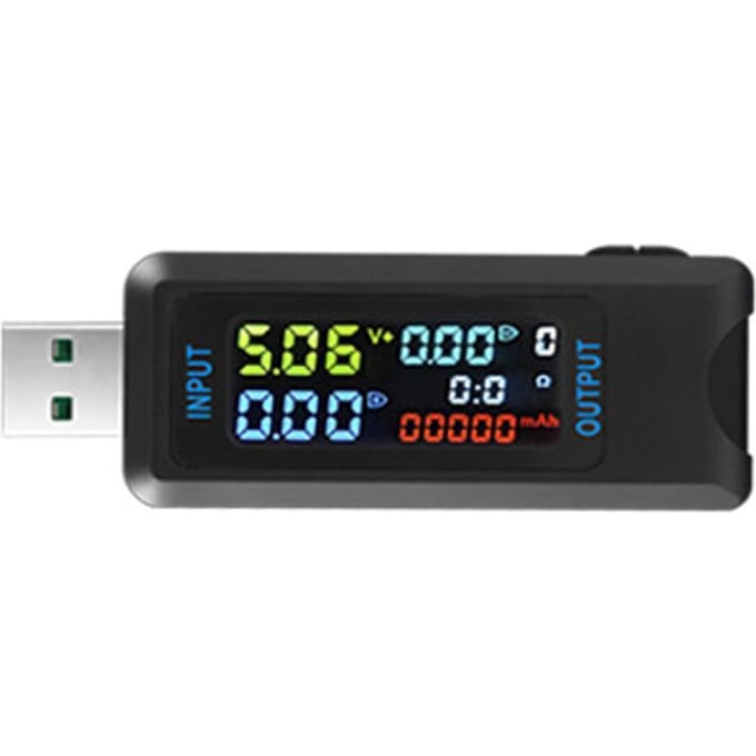 Multifunctionele USB-spanningsstroomtestmeter Digitale IPS-display Capaciteitstester Vermogenstester 6527-U