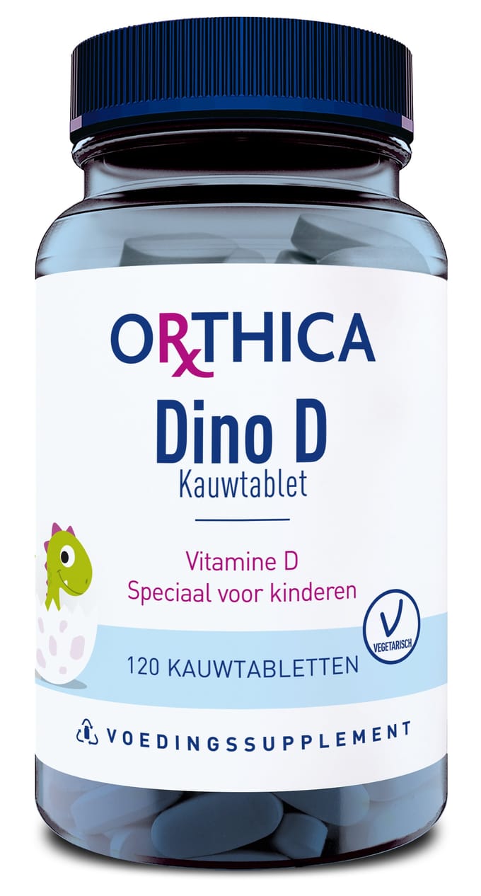 Orthica Dino D - vitamine D3 voor kinderen - 120 kauwtabletten