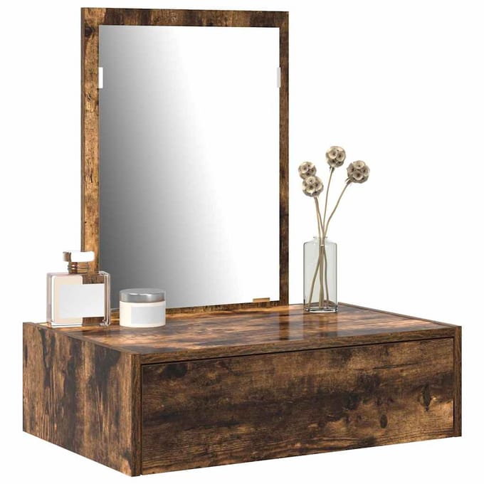 vidaXL - Kaptafel - Bruin - 60 - x - 40 - x - 70 - cm - Bewerkt - hout
