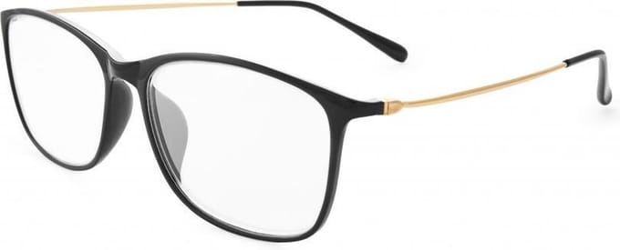 Nordic Vision NPSB Sala computerbril / beeldschermbril +1.00 zwart met goudkleurige temples
