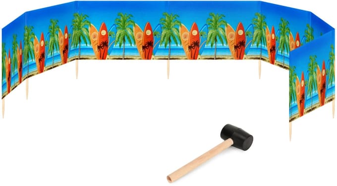 Garronda Strand Windscherm Met Stokken - Windscherm Strand – Windscherm – Rubberen hamer – GD-EX-Wb-10m