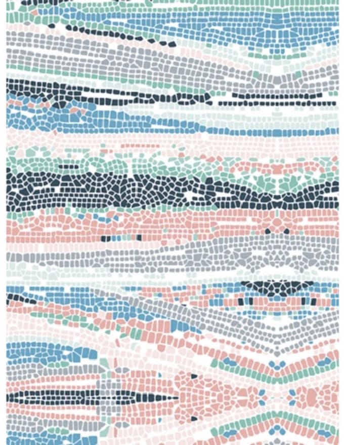 Decopatch papier mozaïk div. kleuren pastel