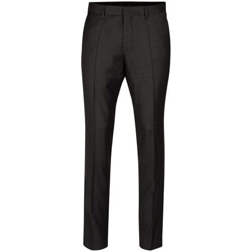 Roy Robson Broek Smooth Uni Super 130's Antraciet / male