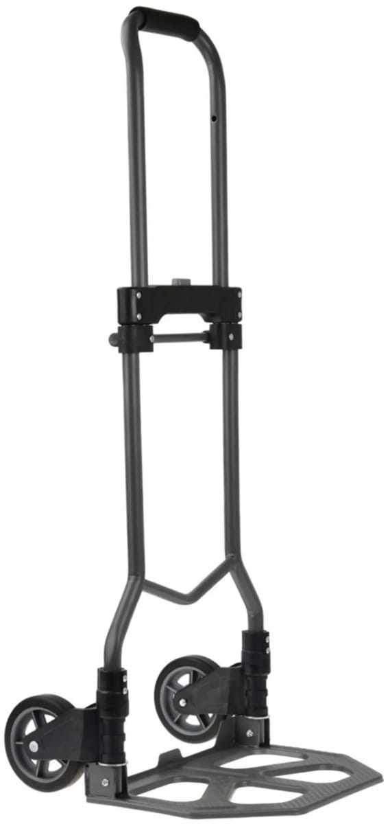 GEKO Opvouwbare stalen handtrolley - 80 kg draagvermogen - Compact en lichtgewicht ontwerp