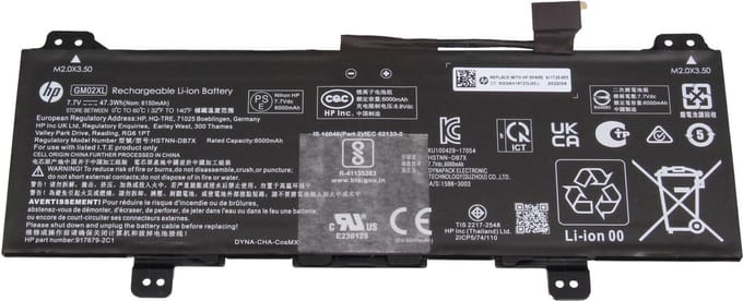 HP GM02XL Batterij - 47,31Wh