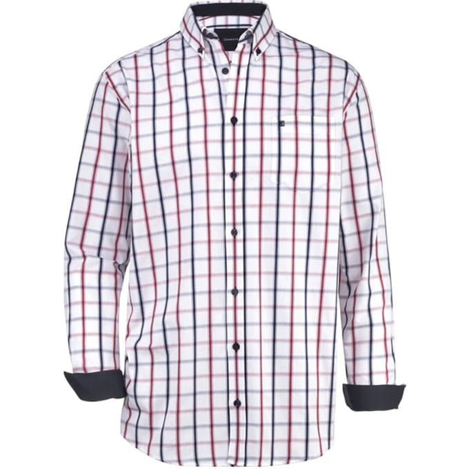Babista herren Overhemd - 45/46 - rood - Plus Size