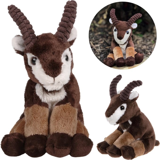 Charlie Bears Berggeit mascotte, uit de Cuddle Cubs serie, klein pluche ideaal voor baby's, 13 centimeter