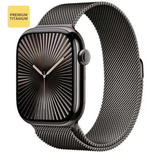 Apple Watch Series 10 GPS + Cellular 46 mm, leisteen titanium