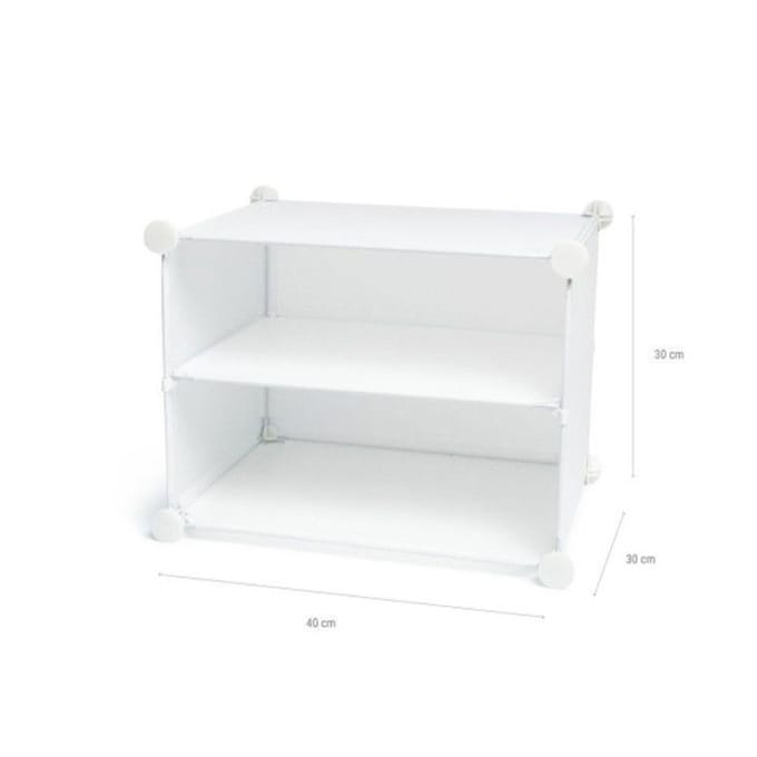 Schoenenrek - Levoux - Modulair - Wit - 20 paren - Draagbaar en Geventileerd