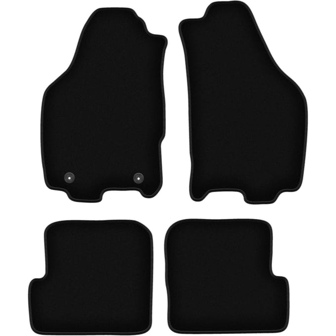 BASIC zwarte veloursmatten voor: Lancia Ypsilon II hatchback (2003-2011)