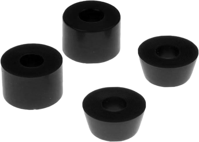 Skateboard Bussen Set - Longboard Onderdelen - Soepel Rijden - Universele Pasvorm - 4 Stuks - Zwart 100A