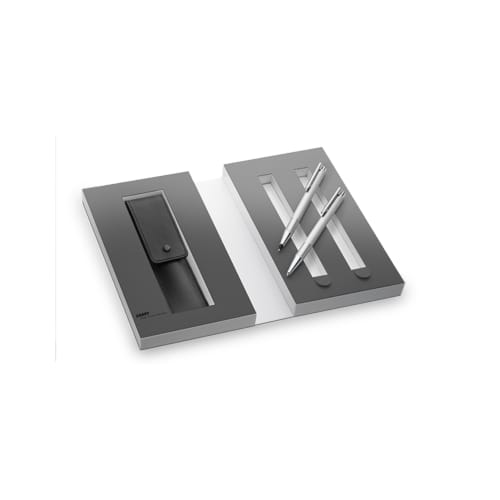 LAMY - Logo - Geschenkset - Balpen - Vulpotlood - Roestvrij edelstaal.