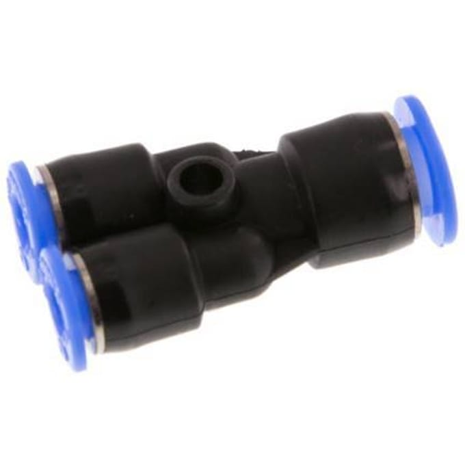 4mm x 6mm Y-koppeling PBT Insteekfitting Compact Ontwerp NBR [2 Stuks]