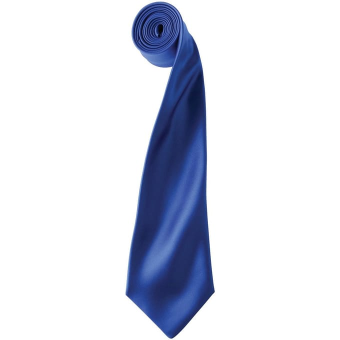 Premier Kleurencollectie Satijnen Stropdas (Koningsblauw)