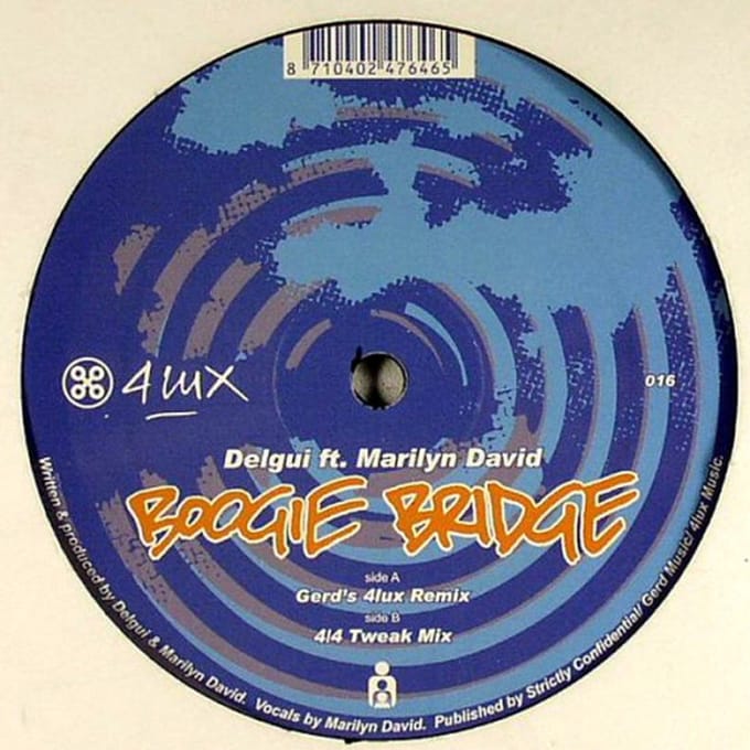 Disque 12 pouces DELGUI - Boogie Bridge FLR016 4 Lux 2004 Pays-Bas Dance & Electronica Occasion