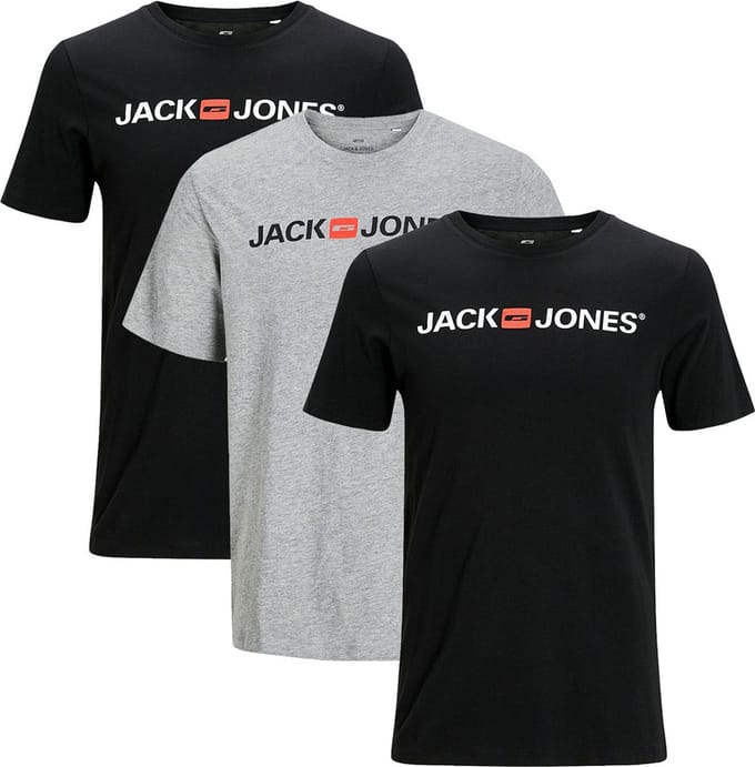Jack & Jones Heren t-shirt 3 pack Basic