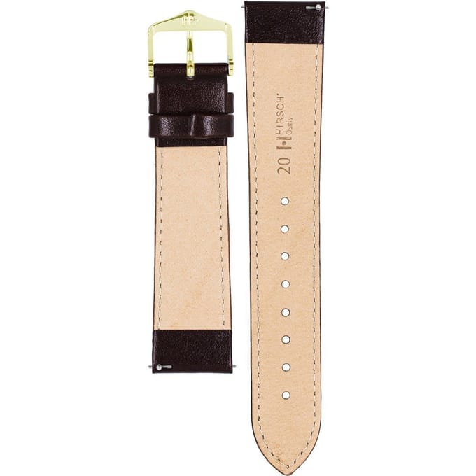 HIRSCH OSIRIS M BROWN SHINY CALF 20/18MM 03475110-1-20
