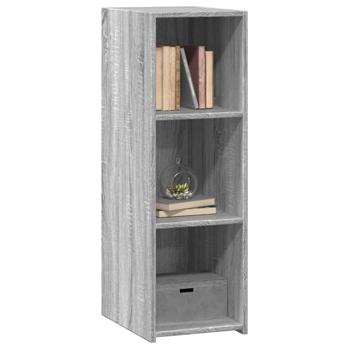 vidaXL - Dressoir - 30x41x93 - cm - bewerkt - hout - grijs - sonoma - eikenkleurig