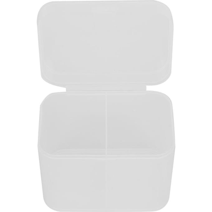 2 Vakken Nail Art Watjes Wattenstaafjes Container Organizer Opbergdoos Koffer 2 stuks white