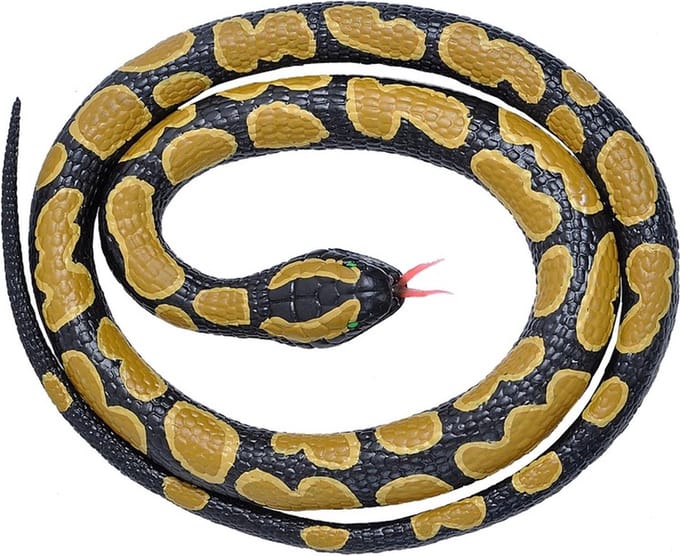 Wild Republic Koningspython slang - Rubberen Slang - 117 cm - Halloween enge dieren