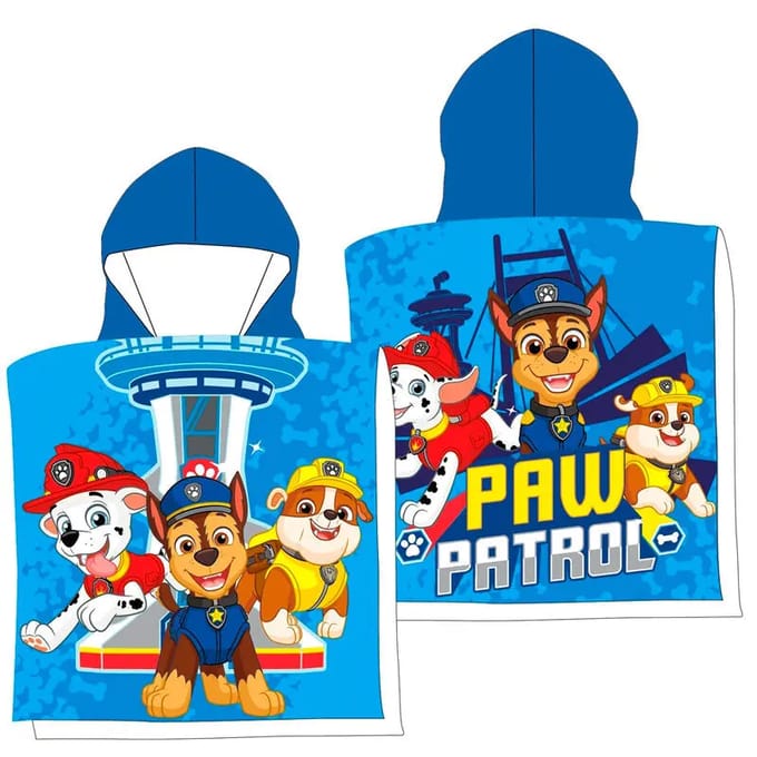 Katoenen poncho Educa Borras Paw Patrol