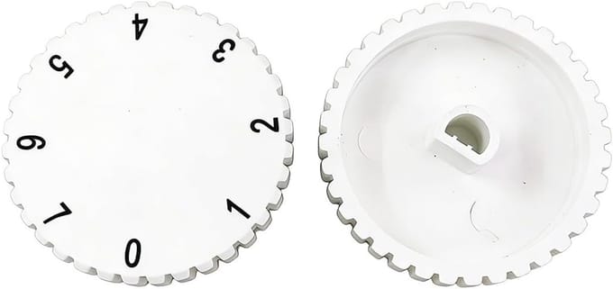 Koelkast Thermostaatknoppen - Vervangende Knoppen - Temperatuur Regeling - Universele Pasvorm - 2 Stuks - Wit