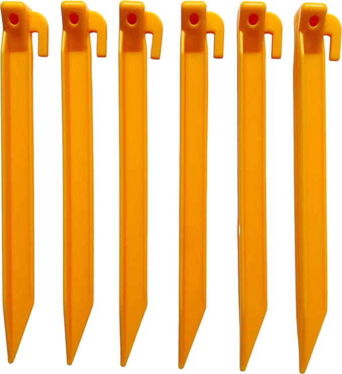 Redcliffs Outdoor Gear Tentharingen - Tentaccessoires - 6 Stuks - 22cm - Kunststof