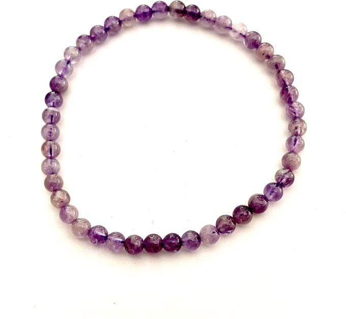 Amethyst armband 4 mm maat 18 - edelsteen - meditatie
