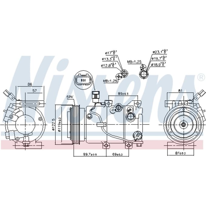 Compressor airconditioning NISSENS 890241