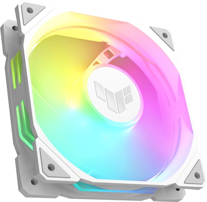 ASUS TUF Gaming TR120 ARGB Reverse - Case Fan - Single Pack - 120mm - Wit
