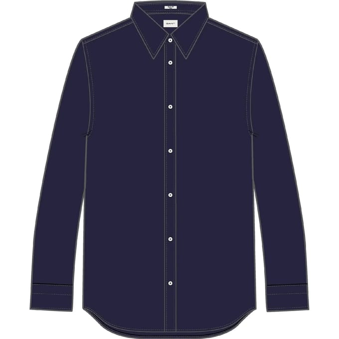 Satin Lange Mouwen Shirt Gant