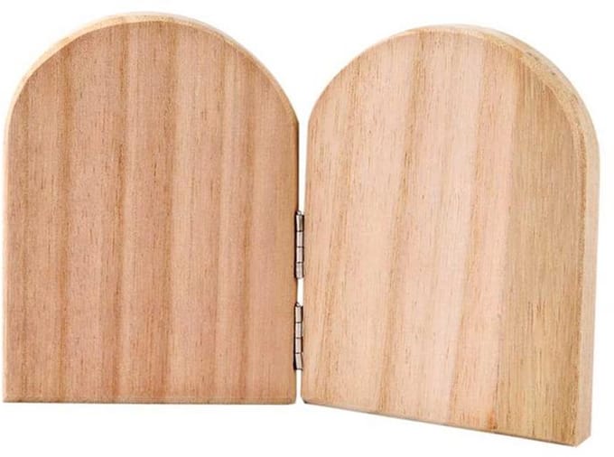 CC Houten Ikoon Tweeluik 11x17 cm