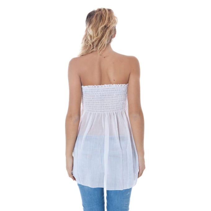 Phard Bianco Polyester Dames Intiem Tanktop