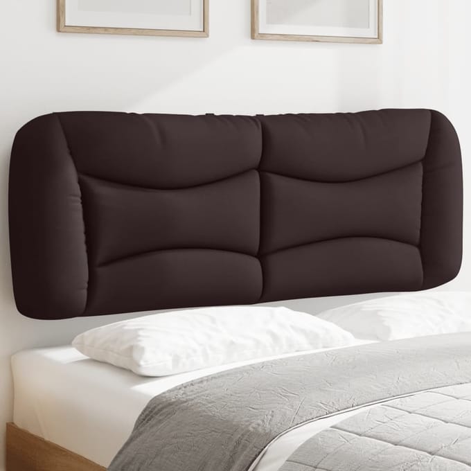 vidaXL - Hoofdbordkussen - "Hvar" - 140 - cm - stof - donkerbruin