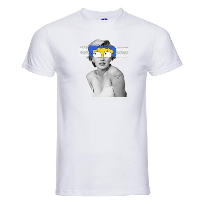 T-shirt Marilyn | Wit | Maat M