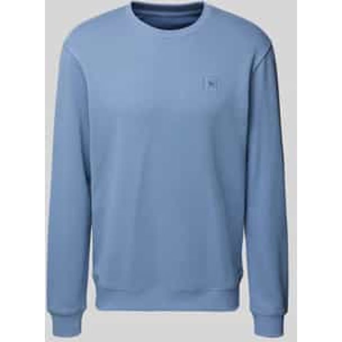Sweatshirt met labeldetail