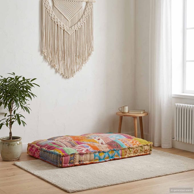 vidaXL - Pallet - Sofa - Kussen - Multikleur - 120 - x - 80 - x - 12 - cm - Stof