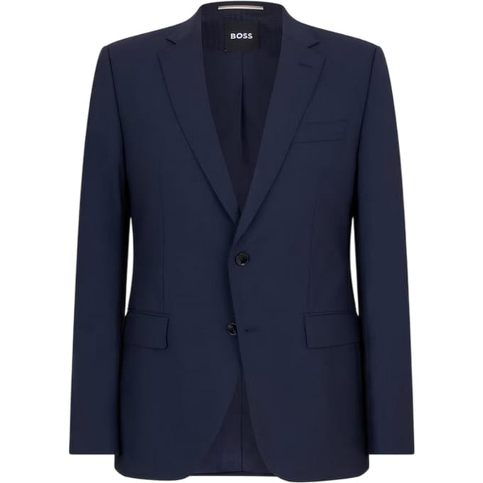 Boss Heren Colbert met Revers (Blauw)