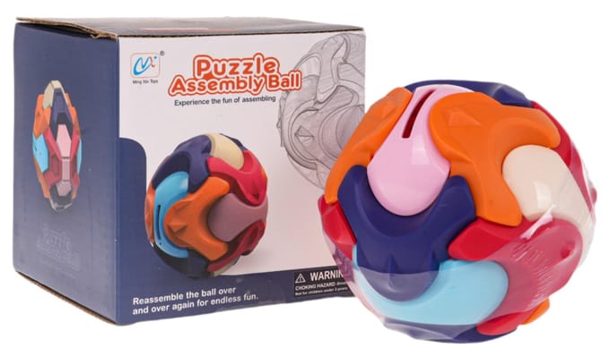 Merkloos 3D Puzzel Bal Educatief Logisch Spel voor Kinderen