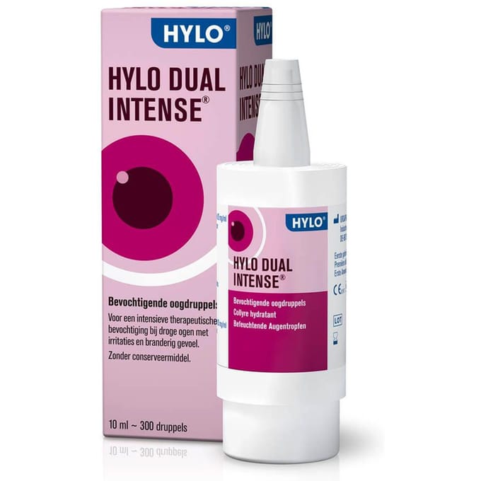 Hylo Dual Intense Bevochtigende Oogdruppels Bij Geïrriteerde Ogen 10ml