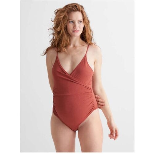 Prénatal zwangerschapsbadpak Light Orange Brown L Dames