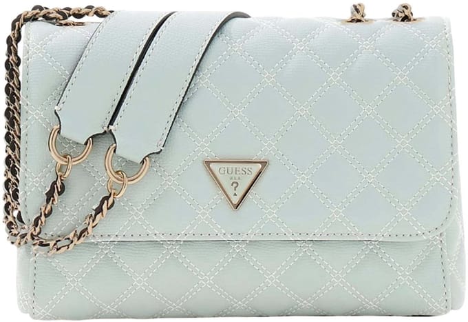 GUESS schoudertas Giully II 2 Compartment Convertible Flap Light Sage mintgroen