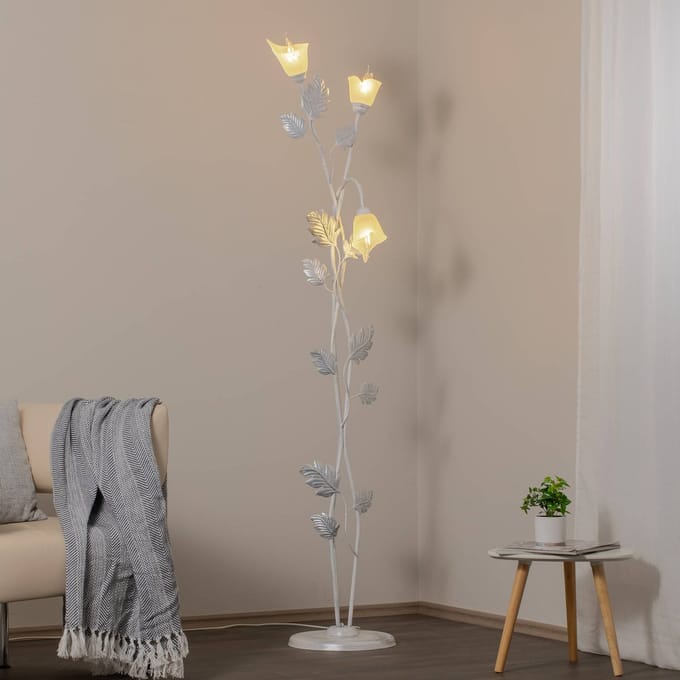 ONLI Vloerlamp Marilena in Florentijnse stijl 3-lamps