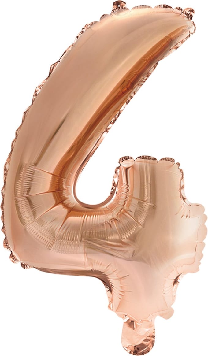 Folieballon 16" nmr. 4 - Rosé Goud
