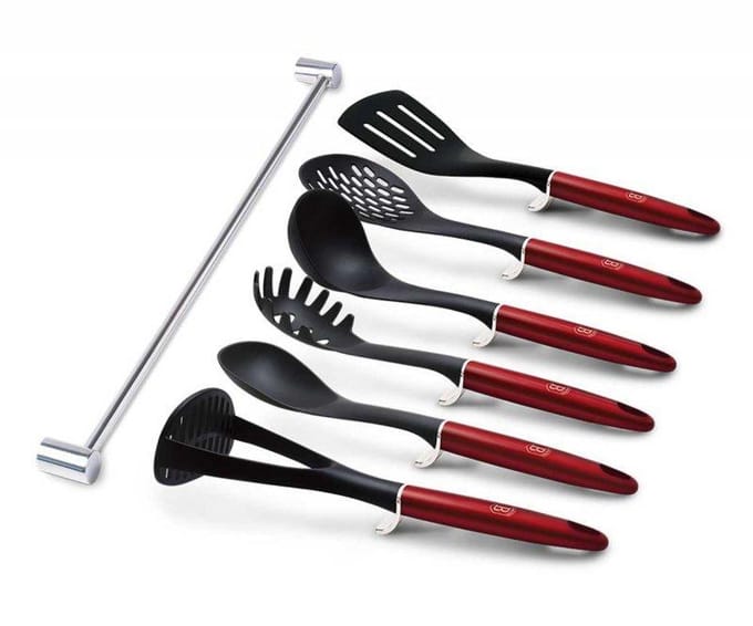 Berlinger Haus Burgundy Metallic Collection - Keukengerei Set - Nylon - Ergonomisch - Hittebestendig