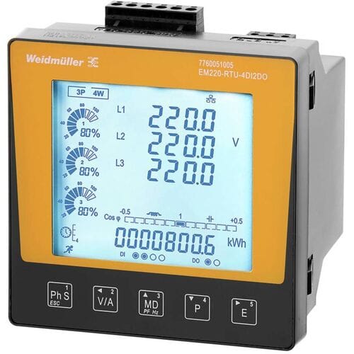 Weidmüller EM220-RTU-4DI2DO 7760051005 kWh-meter 1-fase 1 stuk(s)