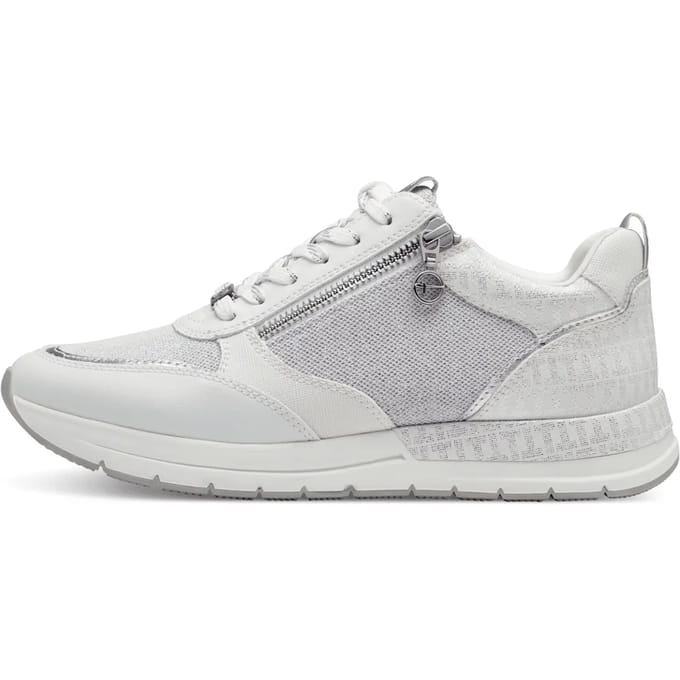 Tamaris Low Top Sneaker Damesschoenen Vegan M2373241 wit/zilver