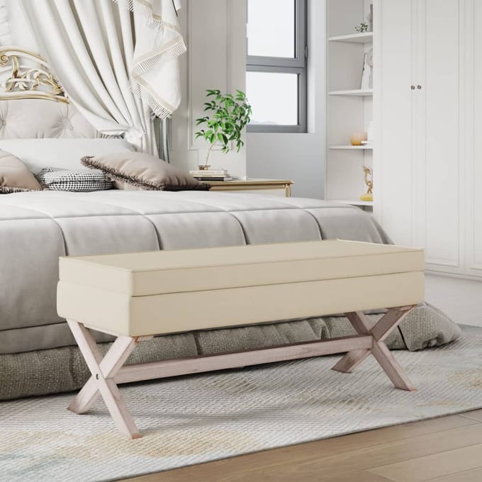 vidaXL - Opbergkruk - 110x45x49 - cm - linnen